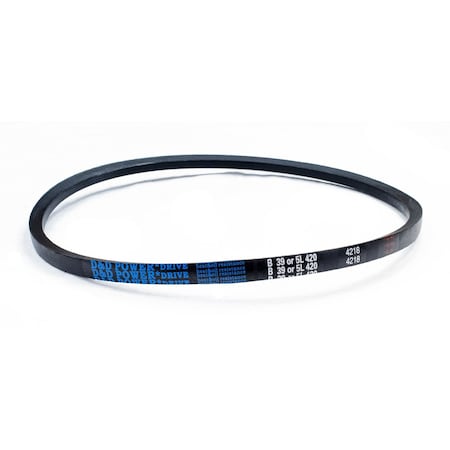 D&D B39/5L420 Classical V-Belt, 42 in Outside Length, 21/32 in Top Width, 1 Ribs B39/5L420